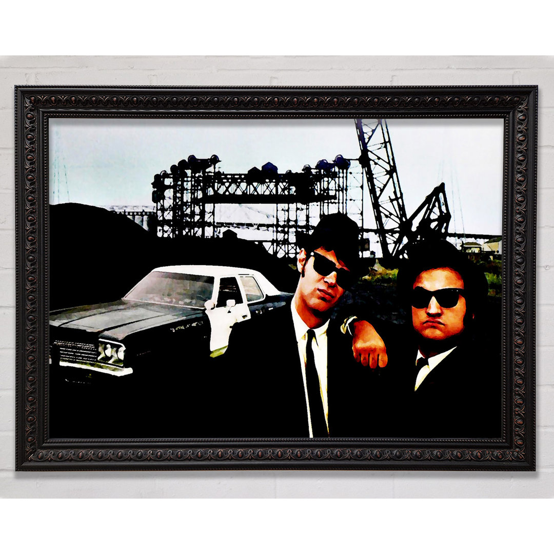 The Blues Brothers Police Car - Einzelner Bilderrahmen Kunstdrucke