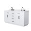 Meuble-lavabo double Beckett, 66 po, gris foncé-132484167-132484173-134309756