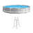 Steel Circle Frame Set Pool 30'' H x 144'' W x 144'' L , with Pump Included