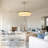 23.6" Antique Gold Modern/contemporary Integrated LED Fabric Drum Chandelier-1150619910-1150619914