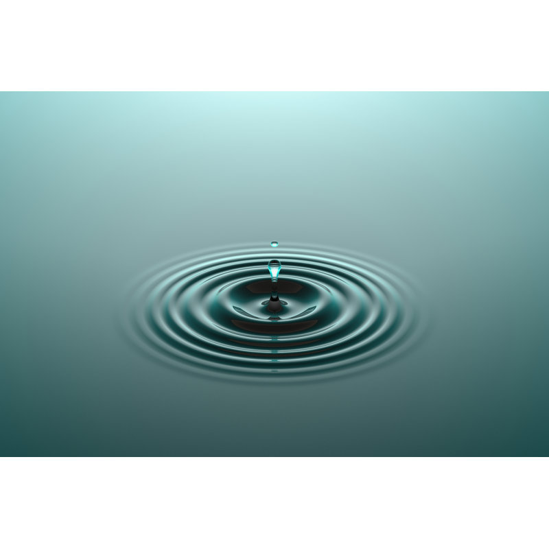 Goutte d'eau - reproduction sur toile tendue, H 12 po x l 18 po