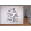 «Eat, Sleep, Code», décorations murales en vinyle, technologie, décoration de bureau 1125DRS-130042884-130042889