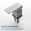 2 Handle Deck Waterfall Faucet with Diverter-104735845