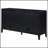 Mason Black 2-Drawer Sideboard with Spacious Storage, Sleek Design for Modern and Traditional Decor.