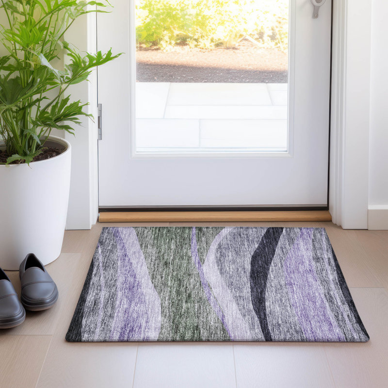 Segin Machine Washable Indoor/Outdoor Rug, Rectangle 1'8" x 2'6"