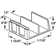 Sliding Shower Door Bottom Guide, 1/2 in. Channels, Plastic Construction, Clear, Adhesive Backing