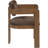Gervais Brown Velvet Upholstered Dining Chair-990218025-990218014