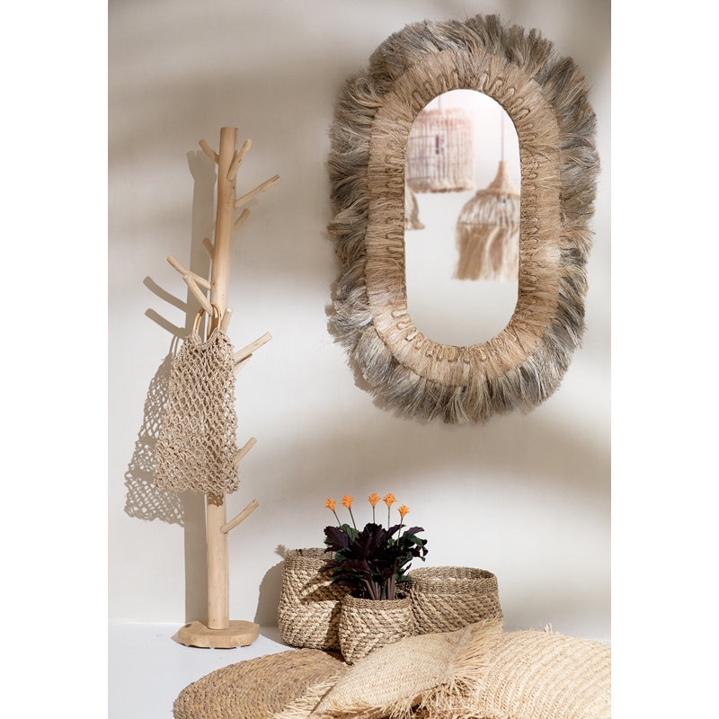 Round Solid Colour Hand Woven Area Rug, Round 90cm