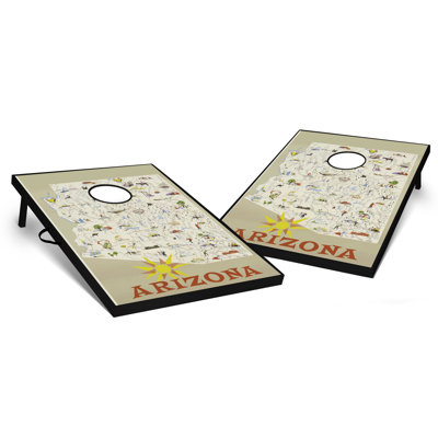 2' X 3' Arizona Poster Tailgate Size Cornhole Set