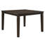 Table de salle à manger 5 pièces de style classique, hauteur comptoir, finition foncée, table extensible avec sièges rembourrés beiges, design, table, sièges pour la pièce