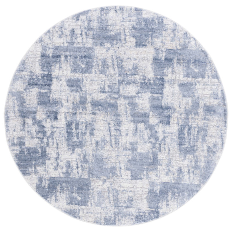 Joziah 700 Performance Abstract Rug, Round 6'7"