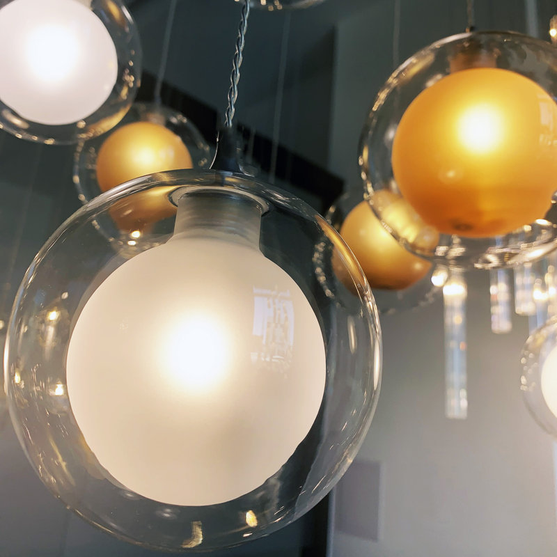 Reflection Moon 1 Pendant Light, Frosted Milk White, White