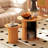 Wooden  Nesting Of Coffee Table With Metal Frame, Set Of 2 Spacious Top Coffee Table Sets With Hidden Storage Space-114138939