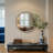 30'' Leyburn Modern Round Solid Natural Wood Framed Wall Mounted Mirror For Bathroom&Bedroom-146597778-146597779