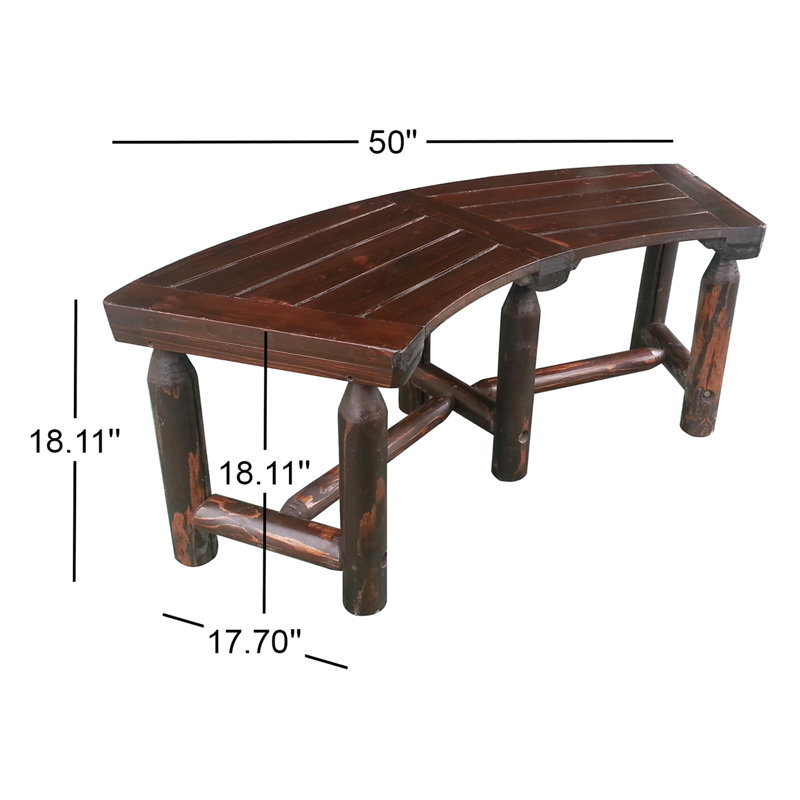 Ardoin Fir/Pine Outdoor Bench