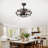 Best Sells Modern Enclosed Ceiling Fan Indoor With Remote Control And Bladeless Rust Red Industrial Ceiling Fan Light Kit-106532442