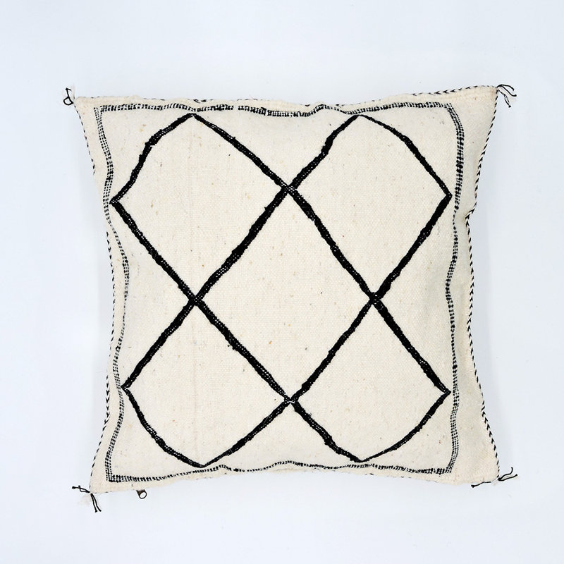 Housse de coussin géométrique carrée