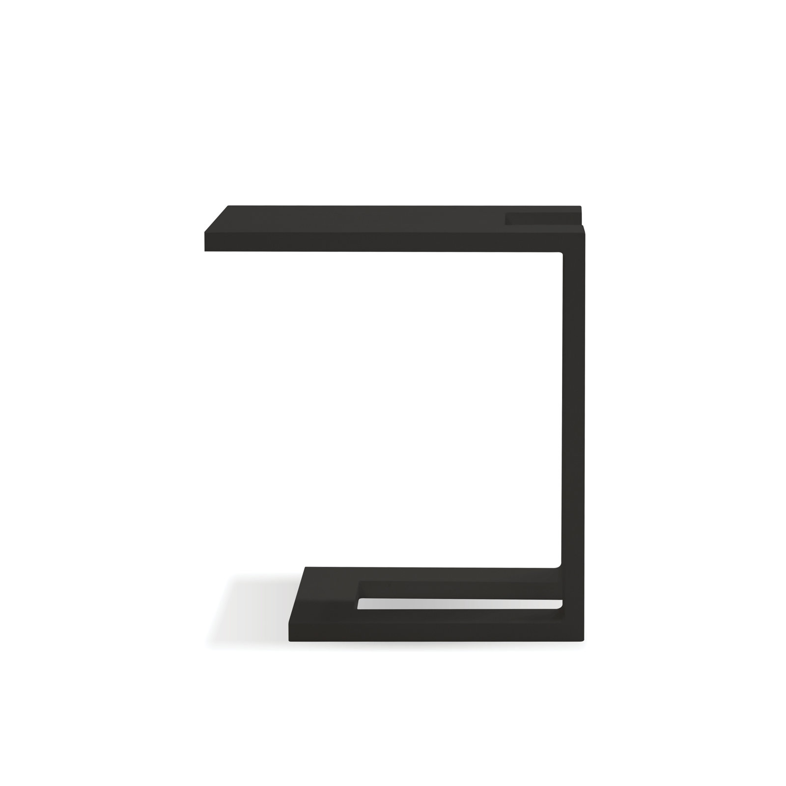 Marselia 13'' Metal Outdoor Side Table, Black