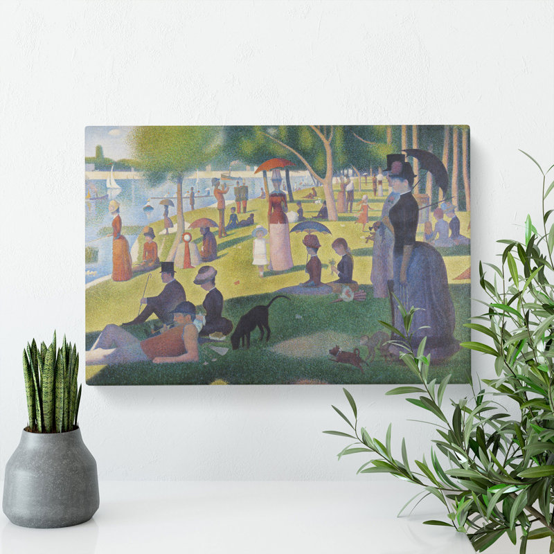 A Sunday On La Grande Jatte by Georges Seurat - Wrapped Canvas Painting, 35cm H x 50cm W x 3cm D