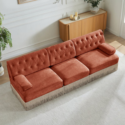 3-Seater sofa with Button Tufted back Design