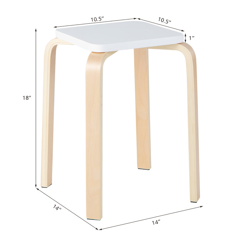 Zorione Counter Stool with Solid Wood Frame