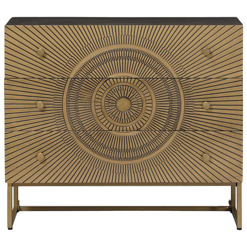 3 - Drawer Rectangle Accent Chest