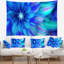 Tapisserie florale florale bleue-28496328