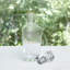 Hammered Decanter-Clear w/Gold Rim