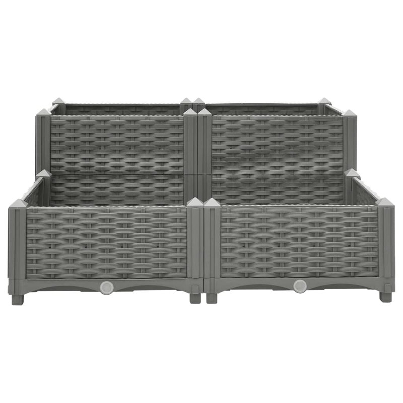 Bosonohy Raised Garden Bed, Light Grey