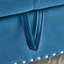 Banc de rangement en velours doux avec boutons en cristal et 1 coussin-247126426