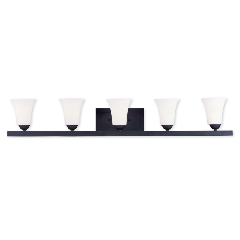 Bullis 5 - Light Dimmable Vanity Light, Black
