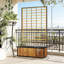 Wooden Raised Garden Bed With Trellis-220119758