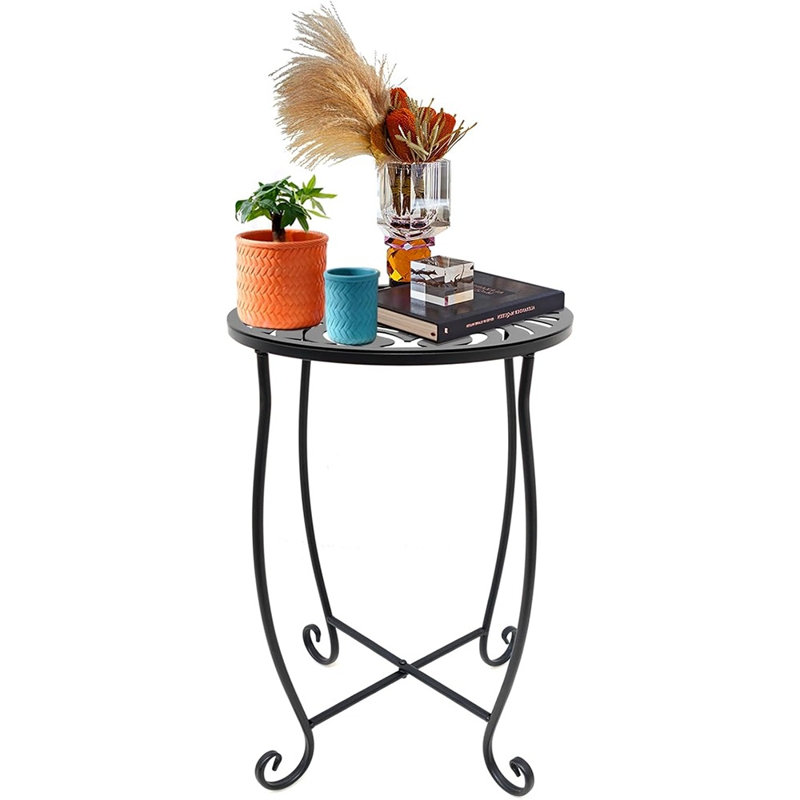 Iron Top End Table