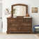 Commode double 7 tiroirs avec miroir Taoran