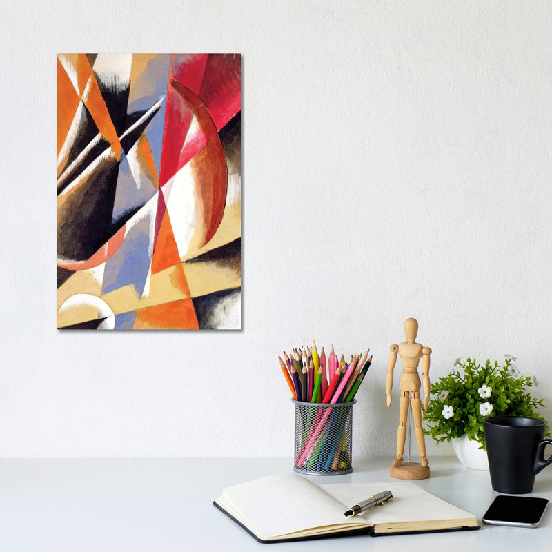Composition, C.1920 by Lyubov Popova - Wrapped Canvas Painting, 30.48cm H x 20.32cm W  x 1.91cm D