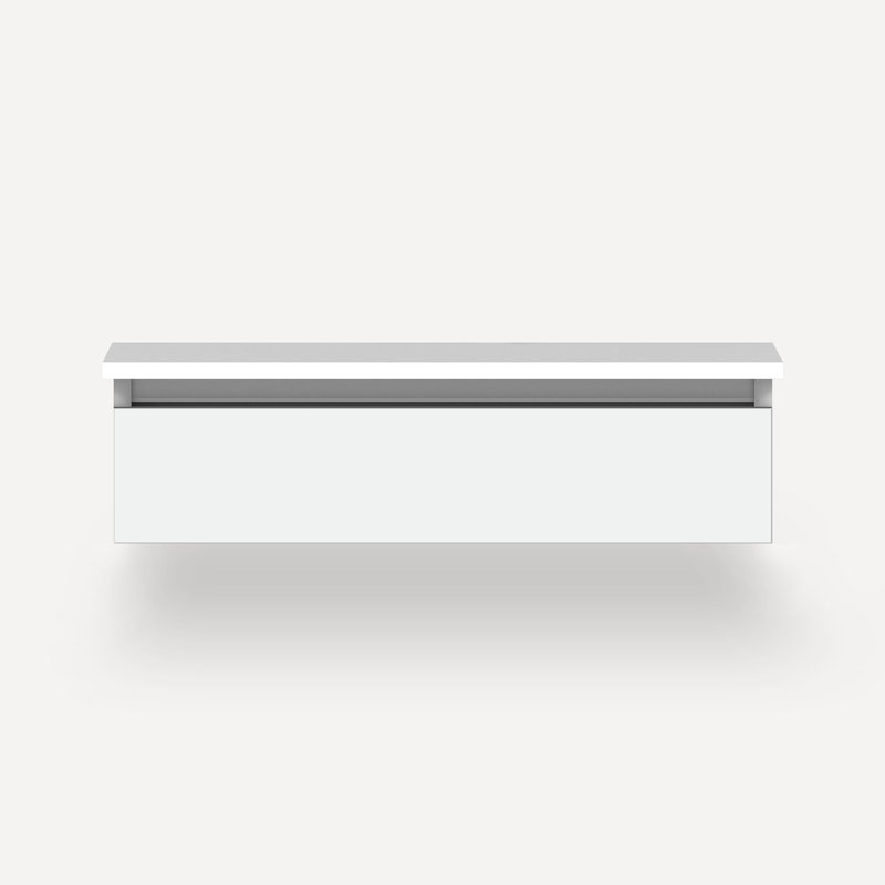 Cartesian Vanity 30" W (3 Drawers), Matte White, Lyra