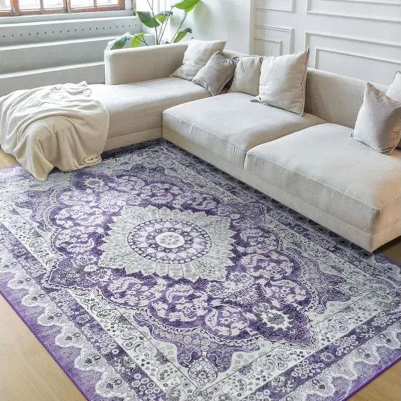 Fillender Washable Soft Vintage Rug Fashion Floral Rug For Living Room Dorm Decor, Rectangle 2' x 3'