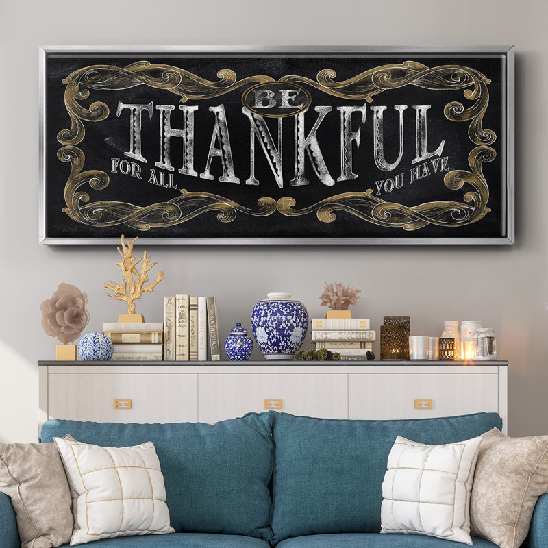 Be Thankful- Framed Canvas