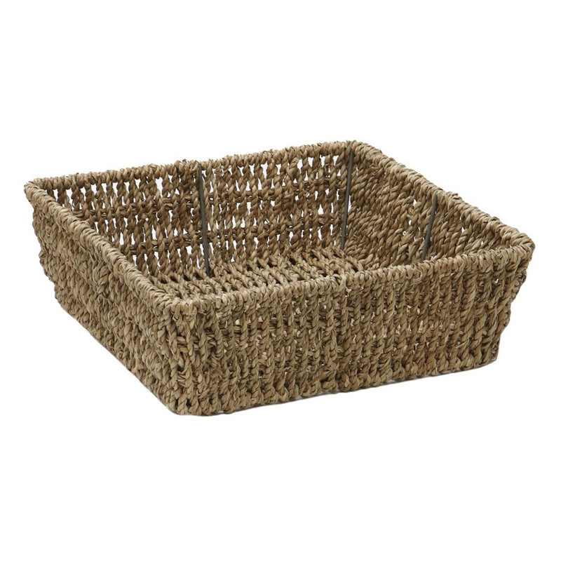 JVL Seagrass Decorative Basket