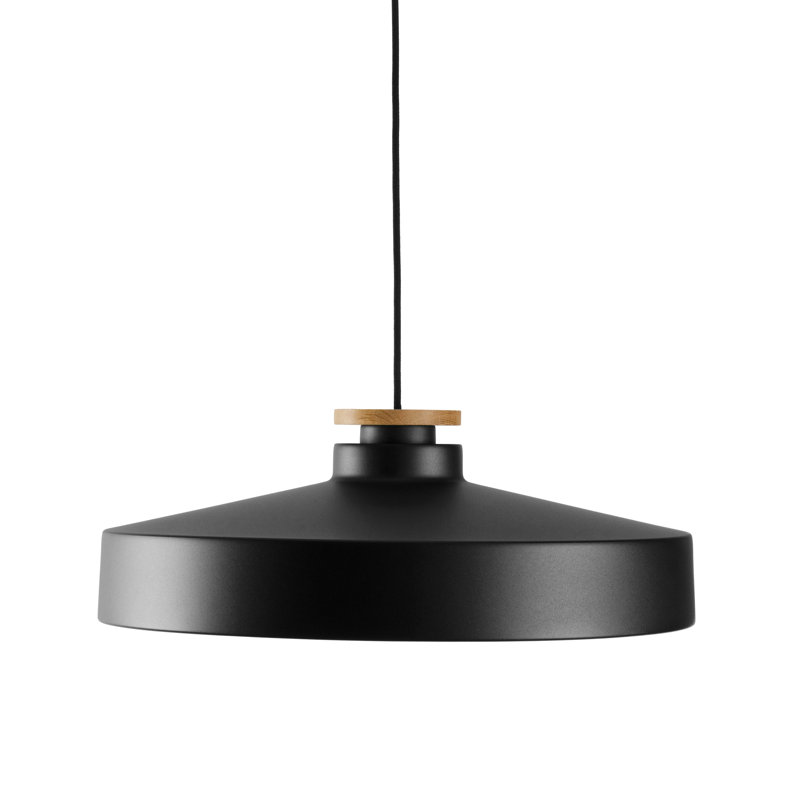 Pendant Street L Flat Black, Black/Nature