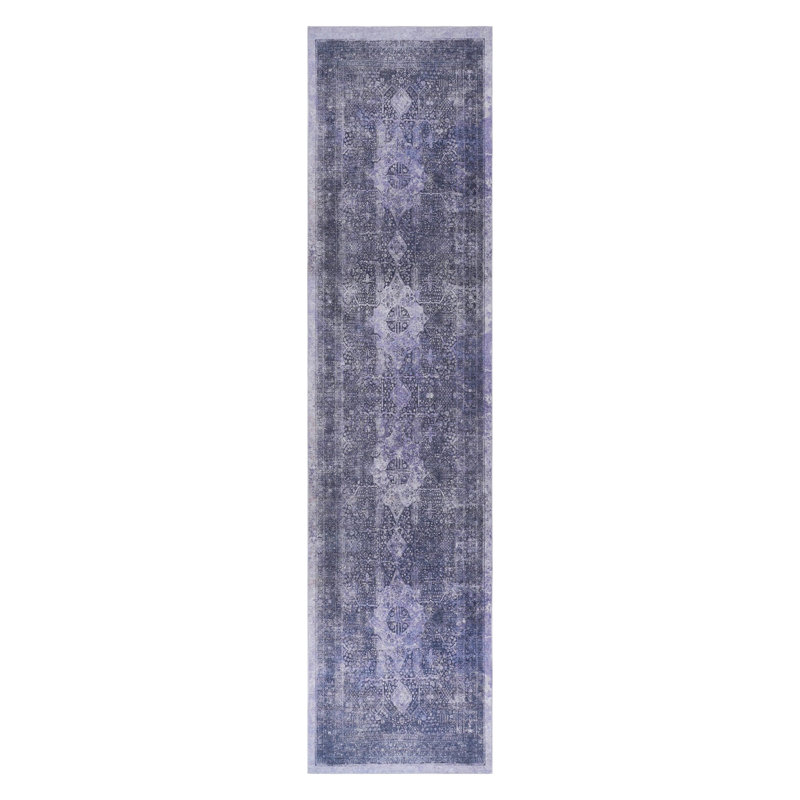 Tapis non pelucheux, élégant et résistant aux taches, Tapis de couloir 2 pi 6 po x 10 pi