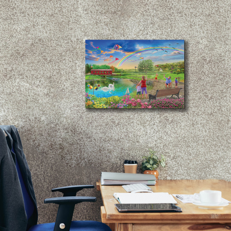 «Colorful Skies» par Bigelow, art mural sur toile, 24 po x 20 po