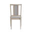 Ensemble de 2 chaises d'appoint Marta en lin et finition naturelle beige