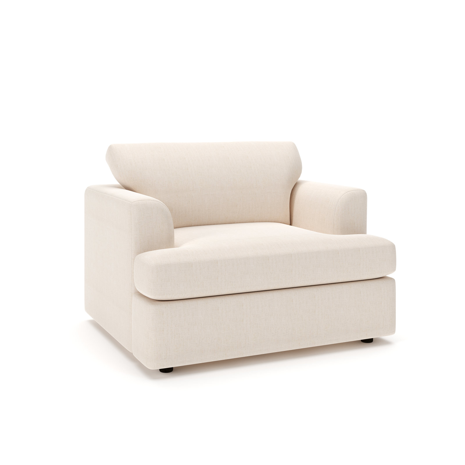 Brooks Upholstered Accent Chair, Nomad Eggshell