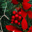 180cm Lighted Faux Berry Garland with Lights