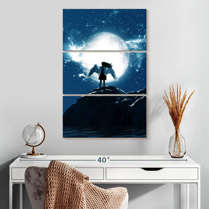 Leisha Moon Angel, 32" H x 20" W