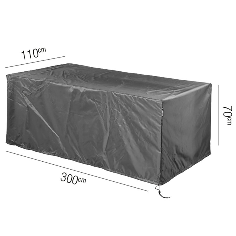 Outdoor Patio Table Cover, 70cm H x 300cm W x 100cm D