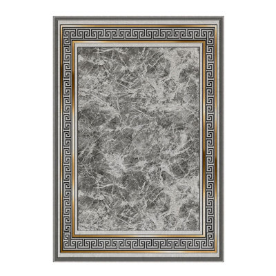 Luxurious Woven Carpet, 100% Polyester, 70.9 x 110.2 Inches | 740 g/m², Non-Slip Felt Dot Underside, 0.2 Inch Pile Height | Machine Washable, Easy Care, Perfect for Living Room & Bedroom Décor