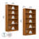 Doyno Tall 5 Shelf Bookcase - Set of 2, Storage and Display Bookshelves for Home Office and Living Room