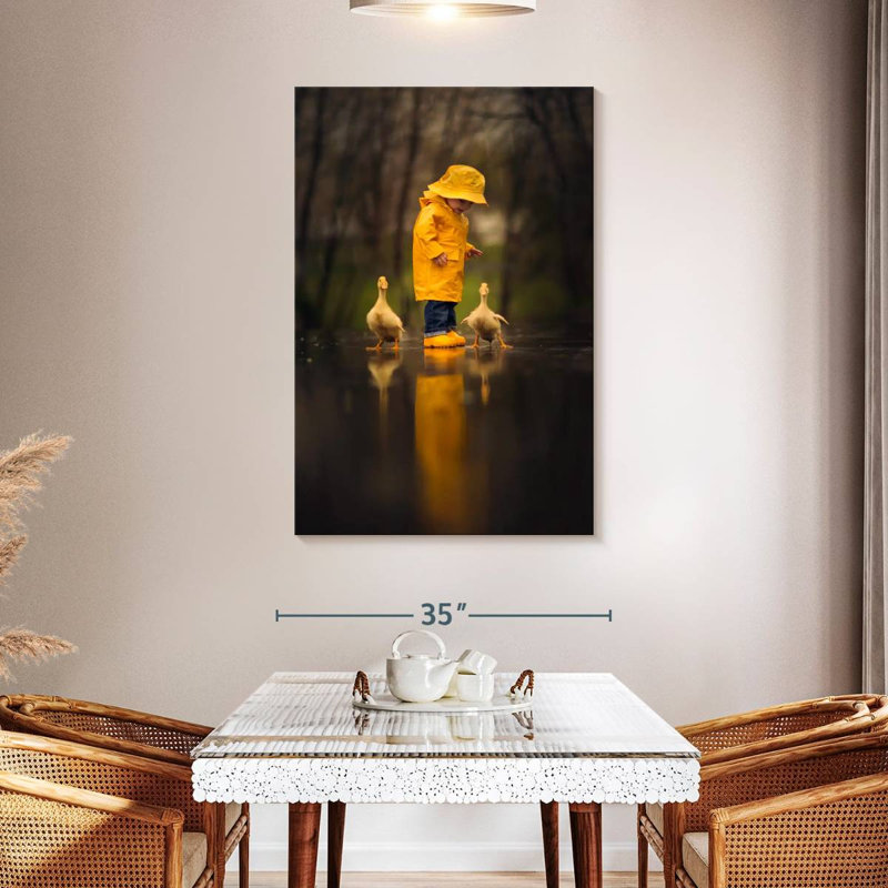 Brampt Boy With Ducks, 48" H x 32" W